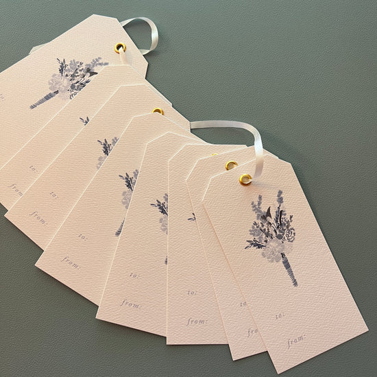 Blue Flowers for You Gift Tags