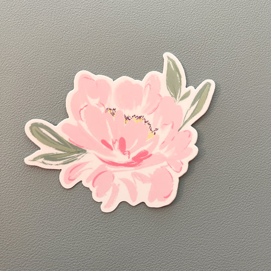 Pink Peony Sticker
