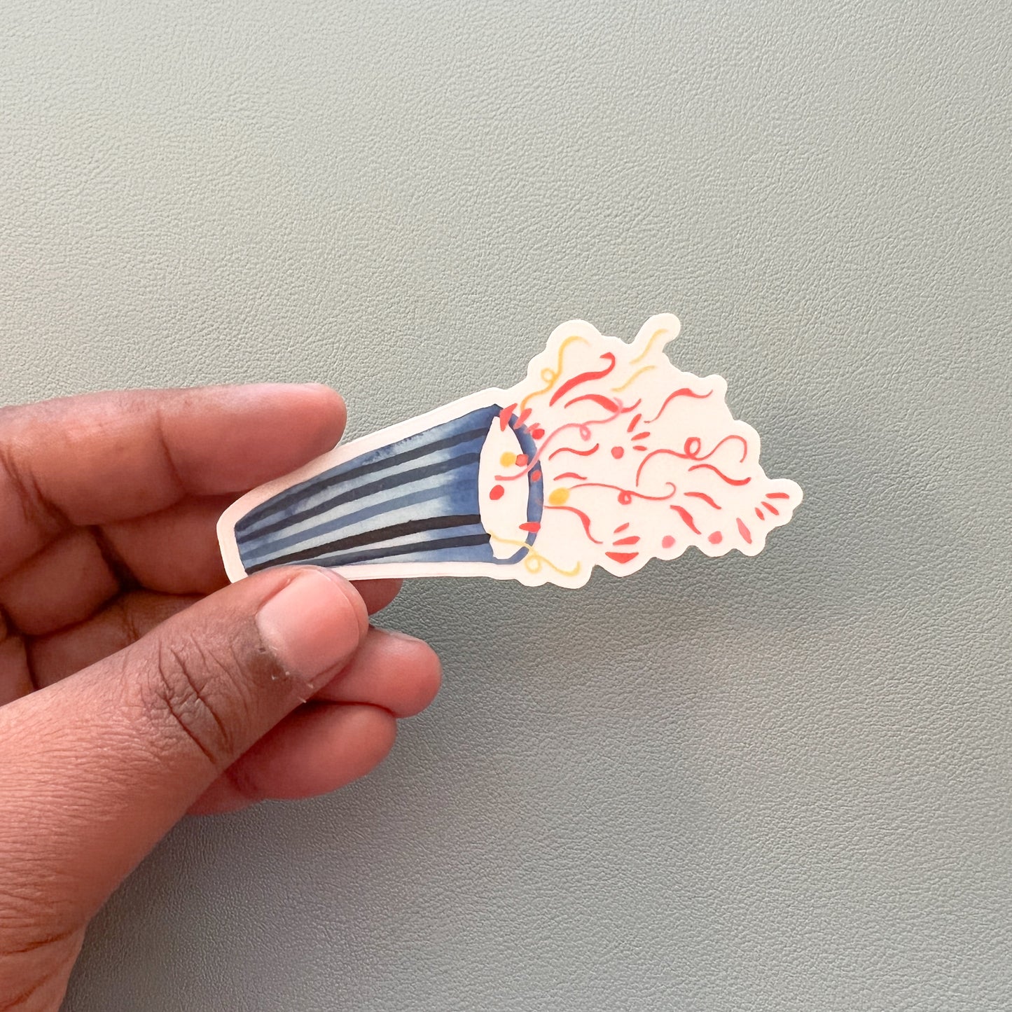 Load image into Gallery viewer, Celebration Confetti Emoji Clear Sticker
