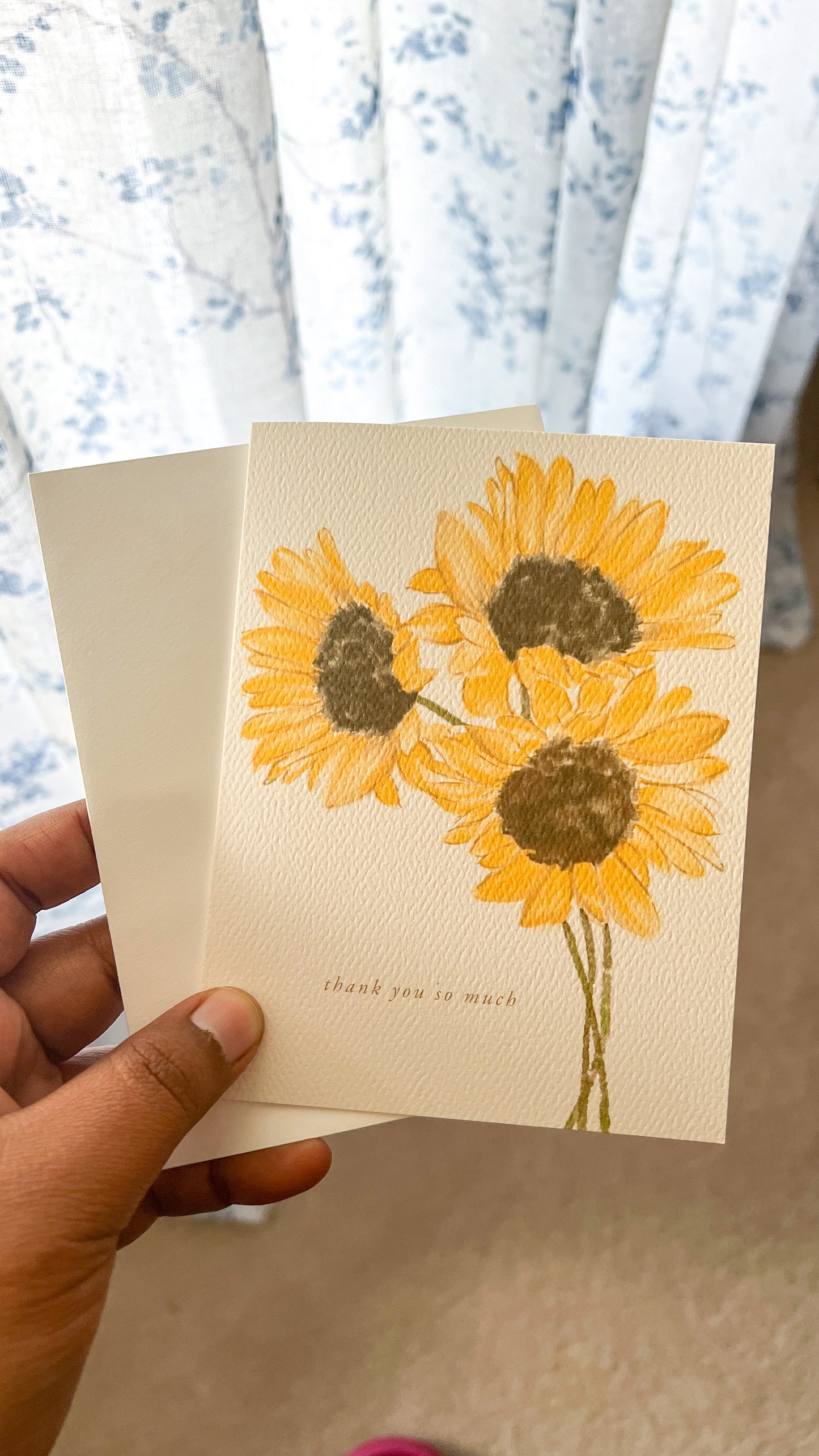 Sunflower Thank You So Much Greeting Card