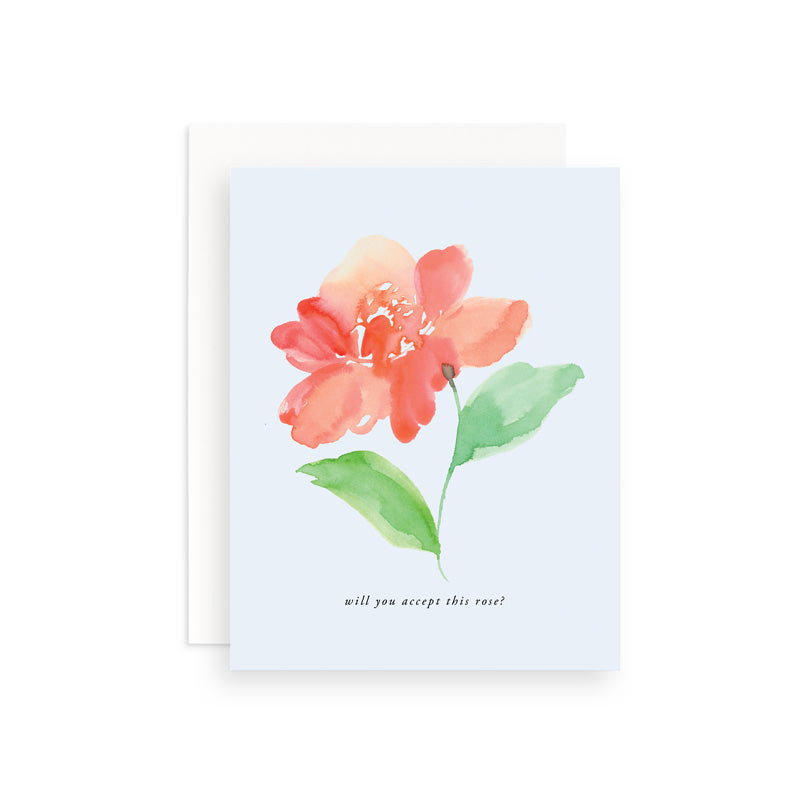 Will You Accept This Rose Greeting Card